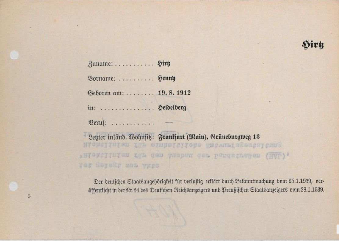 A note in a file